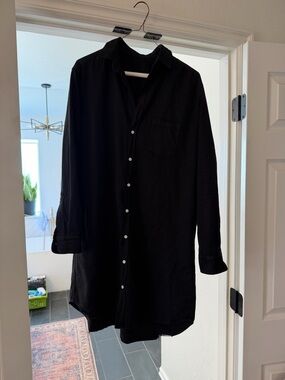Frank & Eileen Black Mary Classic Shirtdress